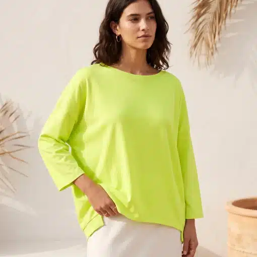 Sudadera Oversize Amarilla Flúor