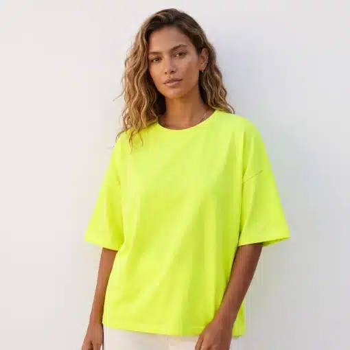 Camiseta Oversize Amarillo Flúor