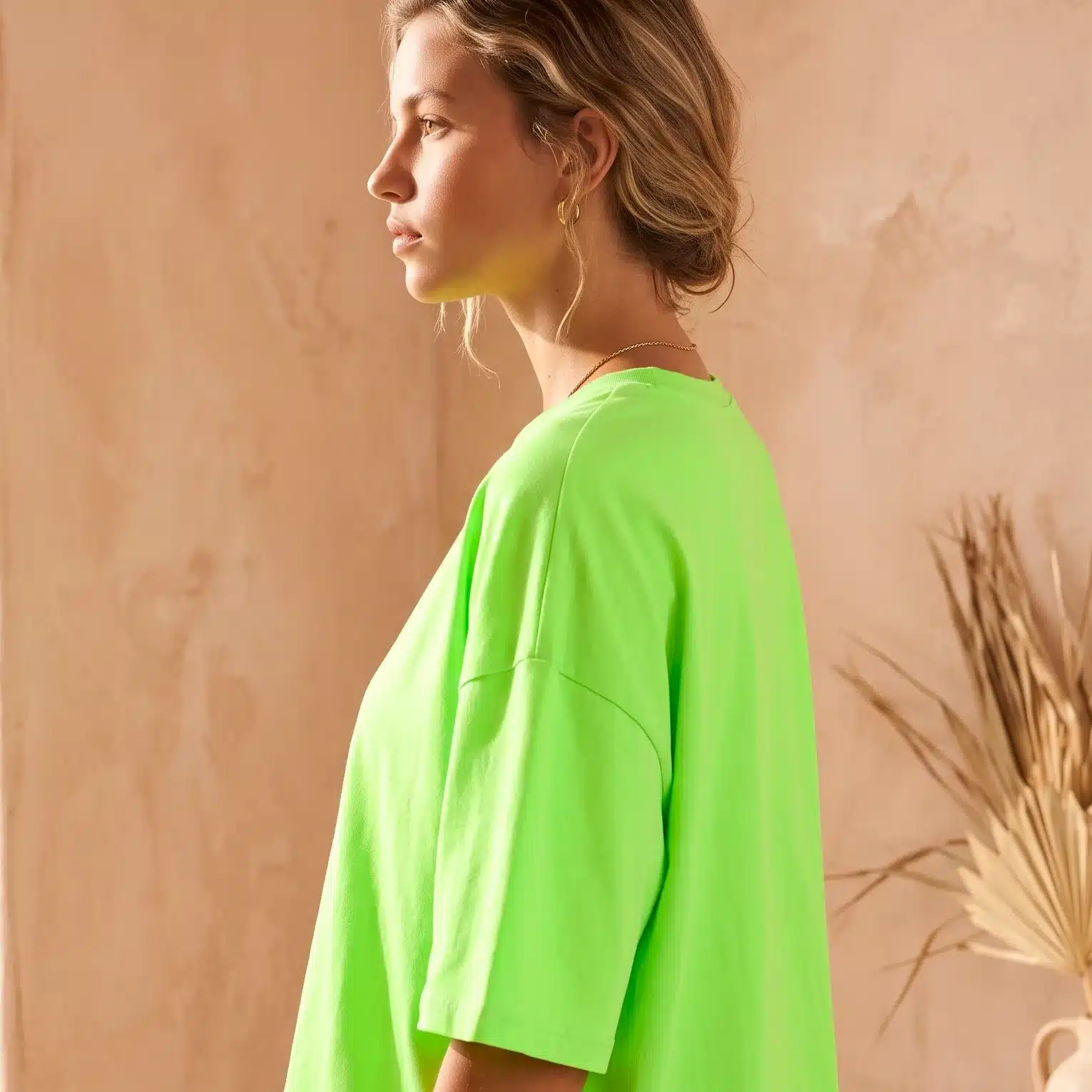 Camiseta Oversize Verde Flúor - Imagen 4