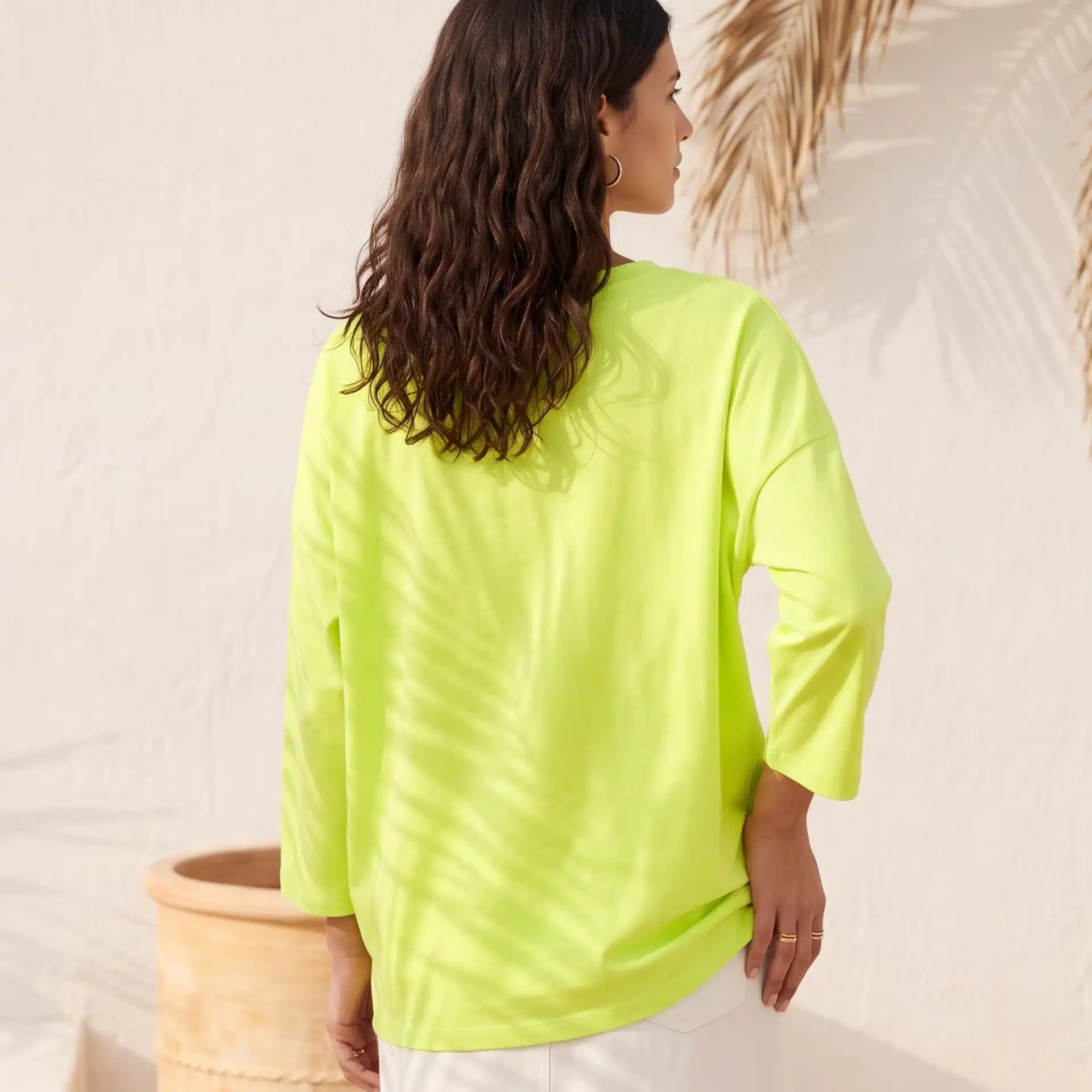 Sudadera Oversize Amarilla Flúor - Imagen 3