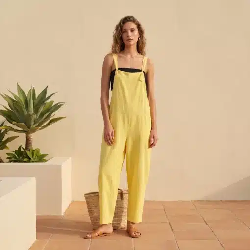 Peto Amarillo Pastel Con Bolsillos