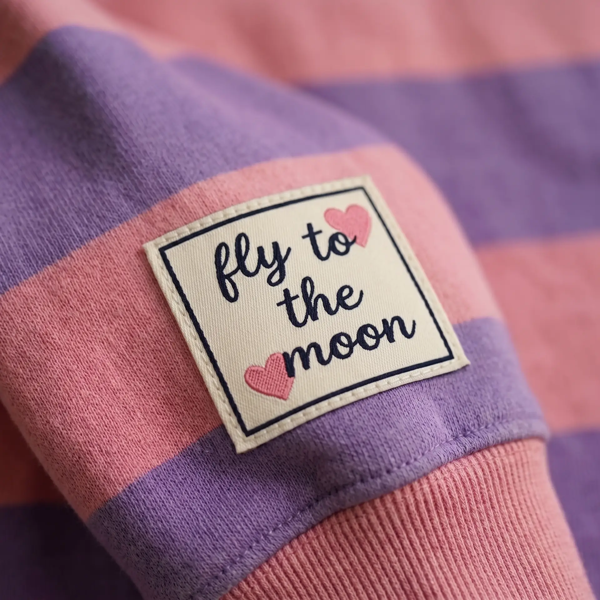 Sudadera Oversize Rayas Morado - Imagen 2