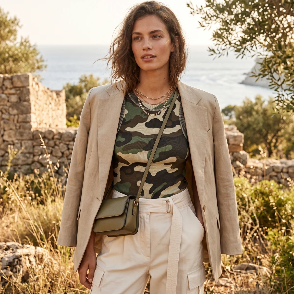 Top Militar Mujer Caqui - Imagen 3